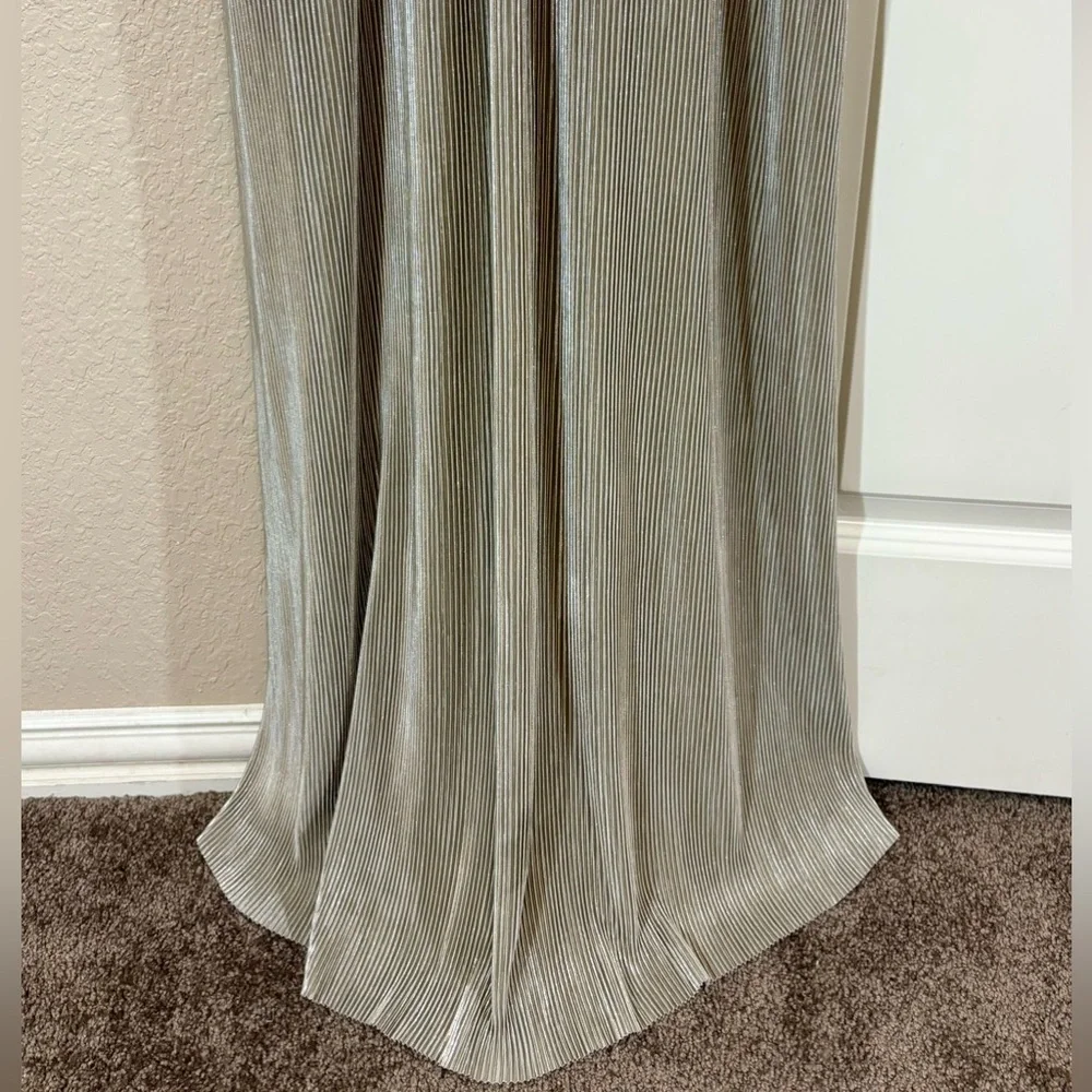 Baltic Born Athena Gold Pleated Maxi Dress - Picture 9 of 12